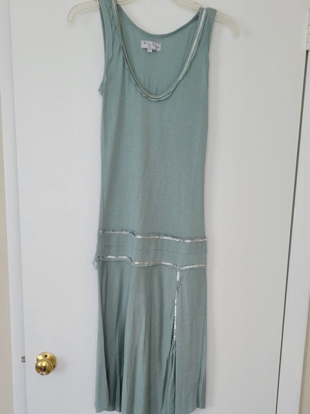 Ruby Sky Green-Blue Knee-Length Dress